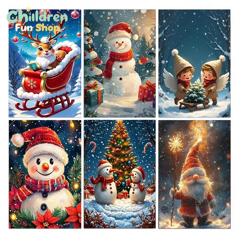 Christmas 5D Diamond Painting, - Resin Art Work ulasan dan harga