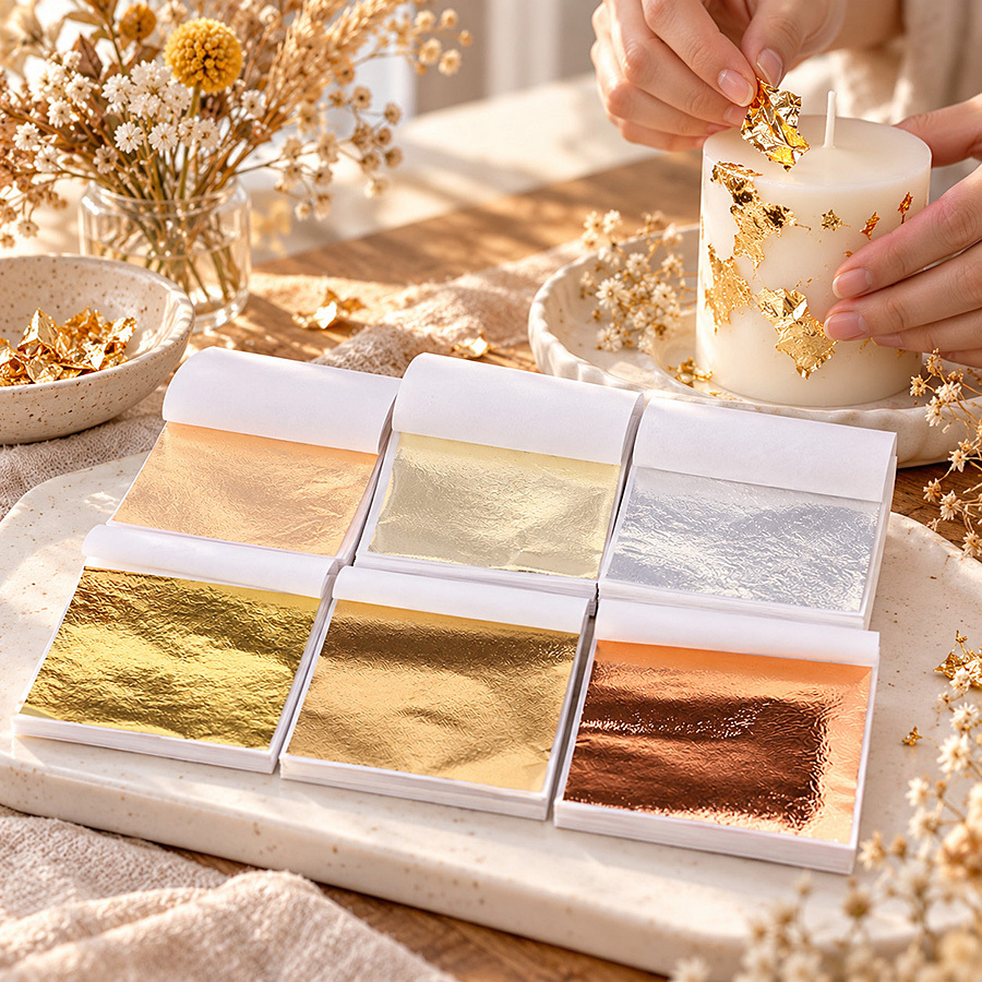 100 Sheets Golden Foil Paper f - Resin Art Wedding Gift ulasan dan harga